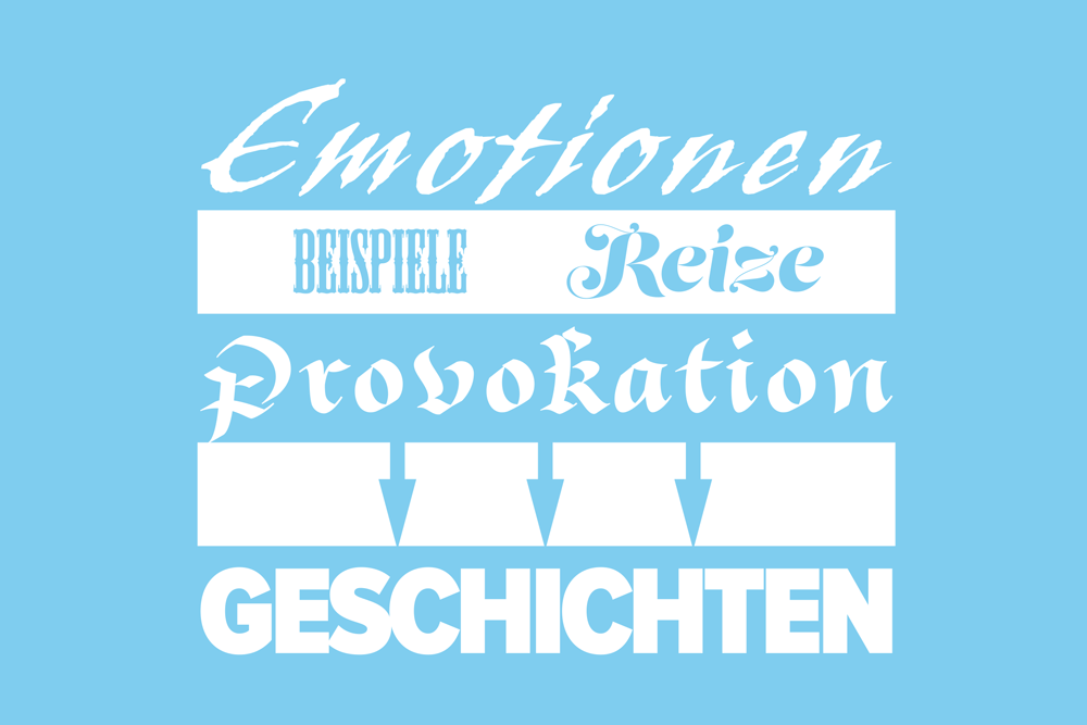 Emotionen, Reize, Beispiele, Provokation und Geschichten